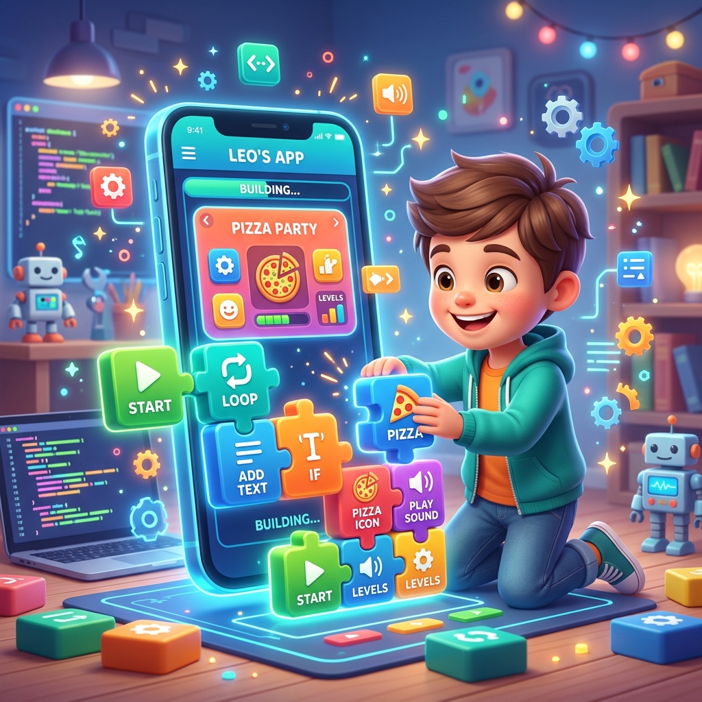 Block Coding & Apps course for kids